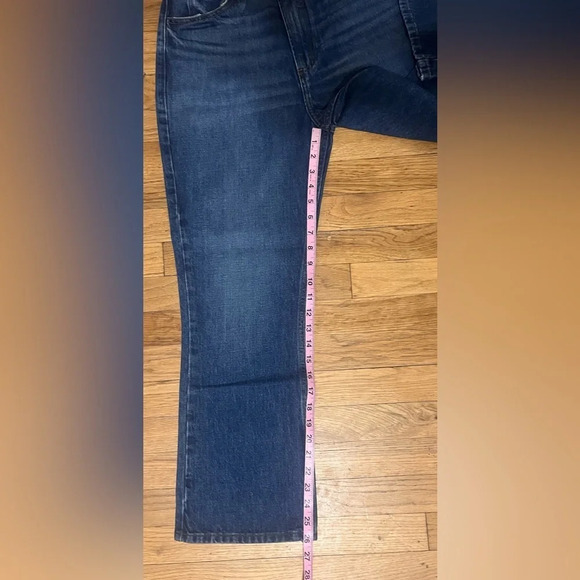 FRAME Blue Le High 'N' Tight Crop Mini Boot Jeans - Picture 8 of 9